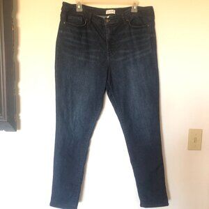 Jessica Simpson Woman's Blue Denim Jeans Size 14 Straight Fit Style